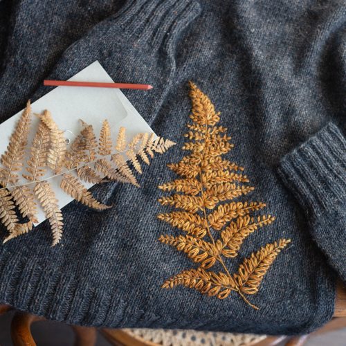 EmbroideryOnKnits Fern