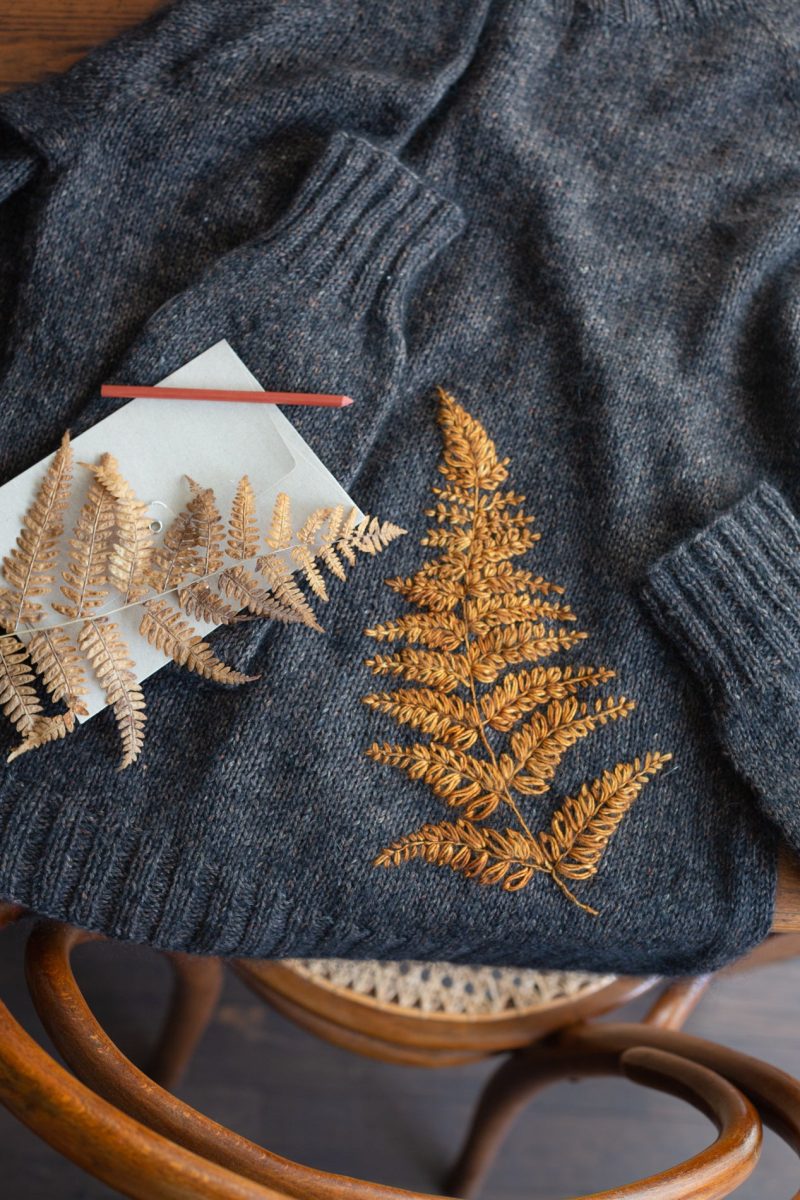 EmbroideryOnKnits Fern