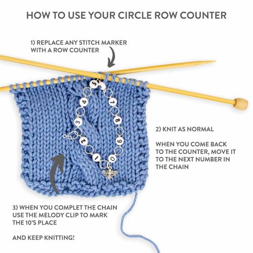 how to use your circle row counter 1